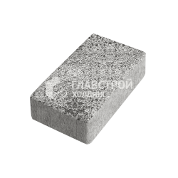 Тротуарная плитка Брусчатка, антрацит на камне, 4 см